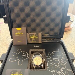 Invicta Black and Gold Men's Watch